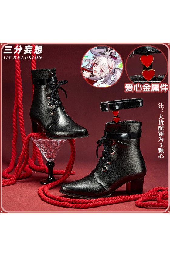 1/3 Delusion Honkai Star Rail Sparkle Black Boots Cosplay Shoes
